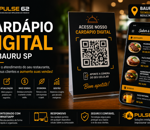 Cardápio Digital em Bauru SP