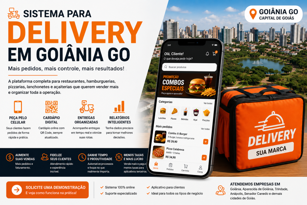 Sistema para Delivery em Goiânia GO